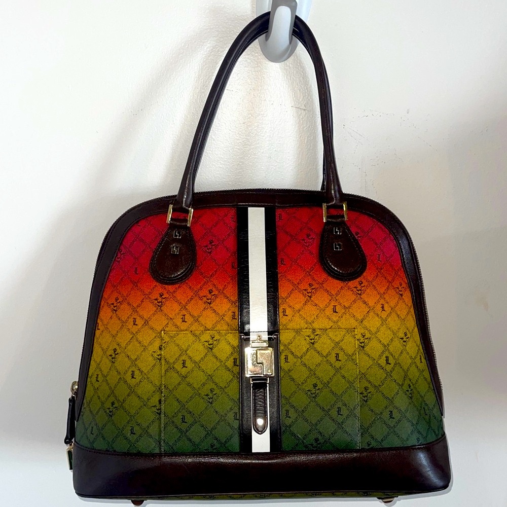 Sale 🔥 L.A.M.B. Rasta Ombré Kingston Luxury Leather Bag. Extra Large.